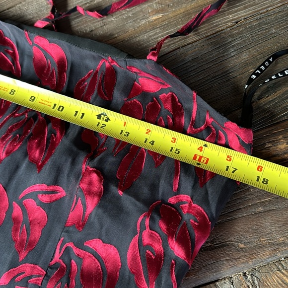 Vintage Adele Palmer 2 piece  satin appliqués dress and top NWT size medium - Picture 10 of 12